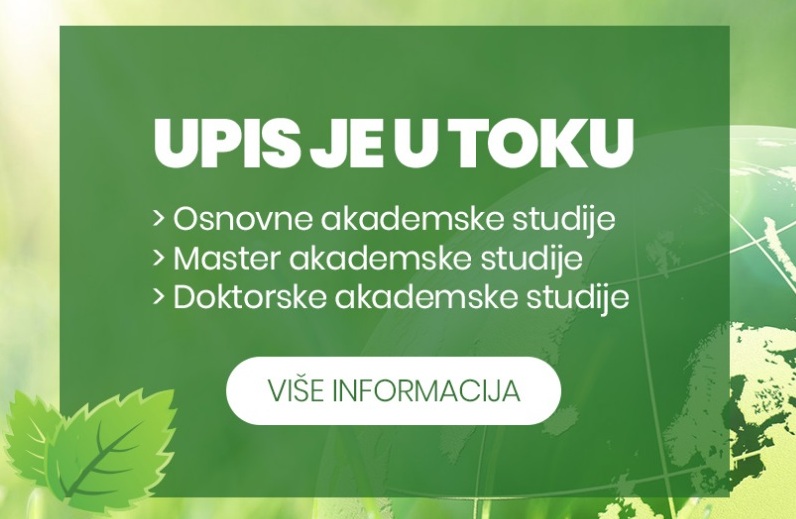 FAKULTET ZA PRIMENJENU EKOLOGIJU – FUTURA RASPISAO JE DRUGI UPISNI ROK