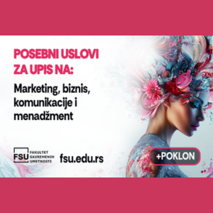 Kreativni maj na FSU: Posebni uslovi za upis + poklon dobrodošlice za nove studente!